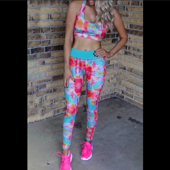 Pants - 💜 Tie Dye Gym Outfit - 2 for $40